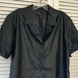 Banana Republic Black Button-Down Shirt